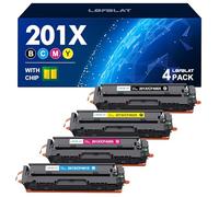 LOFBLAT 201X 201A Repuesto para HP 201X 201A CF400X CF400A Multipack Toner para HP Color Laserjet Pro MFP M277dw M277n M252dw M277 M274n M252n M252 M277c6 (Negro Cian Amarillo Magenta, Paquete de 4)
