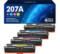 LOFBLAT 207A 207X Tóner compatibles (sin Chip) para HP 207A W2210A 207X Multipack para HP Color Laserjet Pro MFP M283fdw M255dw M283fdn M283 M255 M255nw M282nw M282 (Negro, Cian, Amarillo y Magenta,