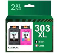 LOFBLAT 303XL Cartuchos de Impresora de Repuesto para HP 303 Envy 7830 para HP 303 XL Tinta para HP Tango Tango X Envy Photo 6220 6230 6232 6234 7130 7134 7220 7800 7830 7900(1 Negro,1 Tricolor)