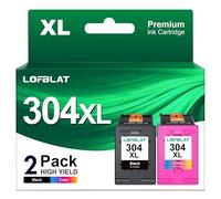 LOFBLAT 304XL, para HP 304XL Cartuchos de Tinta de Repuesto para HP Envy 304 para HP Envy 5000 5030 5010 5020 5032 5020 para HP Deskjet 3750 2630 2620 2622 3720 3730 3760 3762
