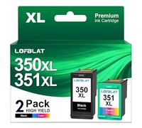 LOFBLAT 350XL 351XL - Cartuchos de Repuesto para HP 350 351 Deskjet D4260 D4360 D5360 Officejet J5780 J6410 Photosmart C4280 C4380 C4480 C4580 C5180 C5280