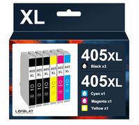 LOFBLAT 405XL Cartuchos compatibles para Epson 405 XL Multipack para Epson Workforce WF-3820DWF WF-3825DWF WF-4820DWF WF-4825DWF WF-4830DTWF WF-7830DTWF WF-7835DTWF (6-Pack)