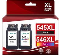 LOFBLAT 545 XL 546 XL Cartuchos de Tinta Compatible Cartucho Tinta para Canon 545 y 546 XL PG-545XL CL-546XL para Canon Pixma TS3150 TS3151 MG2550S MG2550 MG2950 TR4550 TR4551 MX495(2 Pack)