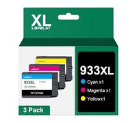 LOFBLAT 933 XL - Cartuchos de Tinta para HP 933, 932 y 933XL - Cartuchos para HP Officejet 7510, 7612, 7110, 6600, 6700, 6100, 7610, 6110 (1 Magenta, 1 Cian, 1 Amarillo)