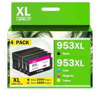 LOFBLAT 953XL Cartuchos regenerados para HP 953 XL Multipack Cartucho para HP OfficeJet Pro 7720 7740 8710 7730 8715 8718 8210 8218 8728 8730 8740 8720 8725 (4-Pack) Impresora Multifunción de tinta