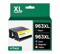 LOFBLAT 963XL 963 XL - Cartuchos de Tinta para HP 963XL para HP OfficeJet Pro 9010 9012 9014 9015 9020 9016 9018 9022 9025 9019 (1 Negro 1 Cian 1 Amarillo 1 Magenta, 4Pack)