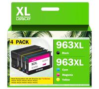 LOFBLAT 963XL Officejet Pro 9010 Cartuchos de Tinta compatibles con HP 963 XL para HP 9020 9012 9022 9014 9015 9016 9018 9019 (963XL Multipack, 4 Unidades)
