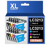 LOFBLAT LC-3213 XL LC3213 Cartuchos de Impresora de Repuesto para Brother LC3213 LC-3213 XL Multipack para Brother MFC-J491DW MFC-J497DW DCP-J572dw MFC-J890DW MFC-J895DW DCP-J772DW DCP-J774DW (10