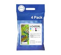 LOFBLAT LC422XL LC-422 XL Cartucho de Tinta Compatible para Brother LC422 LC-422XL LC-422XLVAL Tinta para Brother MFC-J5340DW MFC-J5345DW MFC-J5740DW MFC-J6540DW MFC-J6940DW MFC-J5340DWE MFC-J6540DWE