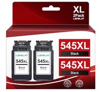 LOFBLAT PG 545 XL Negro Reemplazo para Canon Cartuchos de Impresora 545 Multipack Negro para MX495 Cartuchos Pixma TS3350 MG2550s TS3150 TR4550 MG3050 TR4551 MG2950 MX490 MG2555s (2 Unidades)