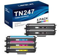 LOFBLAT TN247 TN243 Compatible para Toner Brother DCP-L3550CDW, para Brother TN-243 TN 243CMYK DCP L3550CDW MFC-L3750CDW MFC-L3770CDW HL-L3230CDW HL-L3210CW DCP-L3510CDW HL-L3270CDW (5 Pack)