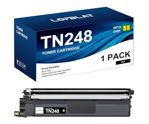LOFBLAT TN248 TN248XL TN-248CMYK Compatible para Brother TN248 TN248XL Negro para Brother MFC-L3760CDW Tóner para MFC-L3740CDW MFC-L3740CDWE DCP-L3560CDW DCP-L3555CDW HL-L3520CDWE (Negro)