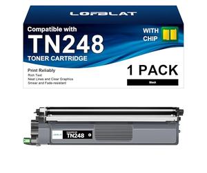 LOFBLAT TN248 Tóner Negro de Repuesto para Brother TN-248XLBK TN-248CMYK Tóner para Brother MFC-L3760CDW MFC-L8390CDW HL-L3220CWE MFC-L3740CDW MFC-L3740CDWE DCP-L3560CDW DCP-L3520CDWE