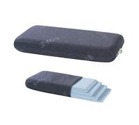 LOFE King Adjustable Memory Foam Pillow - 4 Height from 1.2 to 4.8in CertiPUR-US Cervical Pillow for Neck Pain Relief Neck Support Pillow