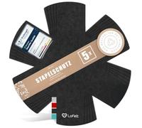 LoFelt® Protector de sartenes y protector apilable para sartenes, ollas, cuencos y más utensilios de cocina - 5 piezas en L Ø 32cm - Protector de sartenes y ollas de fieltro en antracita - Forma de