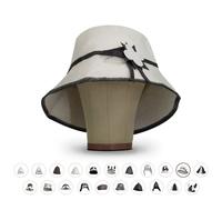 LoFelt® sombrero de fieltro para sauna mujer/hombre con guía informativa para sauna - ideal para una experiencia única en la sauna - modelo Flor - gorra para sauna - gorro para sauna