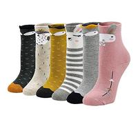 LOFIR Calcetines Térmicos de Algodón para Niñas y Niños, Gruesos y Cálidos, Colores Casuales, 8-11 Años, Talla 31-34, 6 Pares