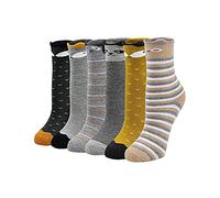 LOFIR Calcetines Térmicos de Algodón para Niñas y Niños - Gruesos y Cálidos para Invierno - Colores Casuales Novedad - 5 a 7 Años, Talla 24-29, 6 Pares