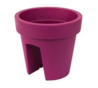 Lofly Railing pot de fleur a suspendre, 25 cm diametre, fuchsia