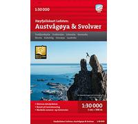 Lofoten: Austvagoya - Svolvaer - Hoyfjellskart (High alpine map)