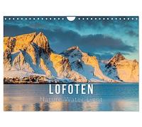 Lofoten. Nature Water Light (Wall Calendar 2026 DIN A4 landscape), CALVENDO 12 Month Wall Calendar: Breathtaking landscapes of the Lofoten Islands