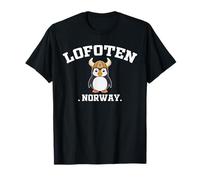 Lofoten Norway Puffin Viking Vintage Souvenir Camiseta