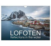 Lofoten Reflections in the water (Wall Calendar 2026 DIN A4 landscape), CALVENDO 12 Month Wall Calendar: Winter trip to Lofoten archipelago