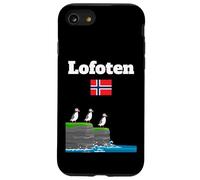 Lofoten souvenir Puffin Colony Sea Cliffs Noruega bandera Carcasa para iPhone SE (2020) / 7 / 8