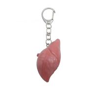 LOFOTU Exquisito llavero de cinco órganos hecho de materiales mixtos para aquellos que superan la angustia o las luchas emocionales, soporte de detalles realistas, Hígado, Talla única