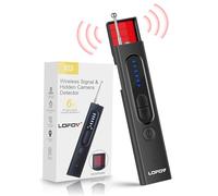LOFOV Elecvos - Detectores de cámara oculta, buscador de cámara antiespía, dispositivos de escucha de insectos, escáner, señal RF, GPS, detector, portátil, inalámbrico, recargable para hotel, viajes