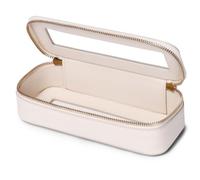 LOFOWN Estuche para brochas de maquillaje (beige, delgado)