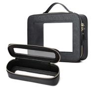 LOFOWN Pequeña bolsa de maquillaje transparente para viaje, bolsa de aseo de viaje, organizador de cosméticos, aprobado por la TSA, bolsa de maquillaje transparente con cremallera esencial para el