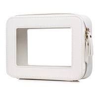 LOFOWN Pequeña bolsa de maquillaje transparente para viaje, bolsa de aseo de viaje, organizador de cosméticos, aprobado por la TSA, bolsa de maquillaje transparente con cremallera esencial para el