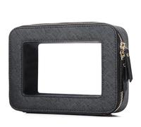 LOFOWN Pequeña bolsa de maquillaje transparente para viaje, bolsa de aseo de viaje, organizador de cosméticos, aprobado por la TSA, bolsa de maquillaje transparente con cremallera esencial para el