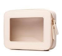 LOFOWN Pequeña bolsa de maquillaje transparente para viaje, bolsa de aseo de viaje, organizador de cosméticos, aprobado por la TSA, bolsa de maquillaje transparente con cremallera esencial para el