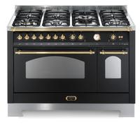 LOFRA 62010015 DOLCEVITA RNMD126MFT+E/2AEO COCINA 120CM NEGRO/BRONCE 7 FUEGOS