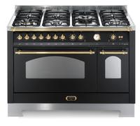 Lofra Cisne RNMD126MFT + Y / 2AEO Cocina 120X60CM Negra 7 Llamas Horno Eléctrico