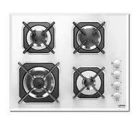 Lofra Cocina De Gas Mercurio Hgb6H0 60Cm 4 Fuegos Acabado En Vidrio Blanco