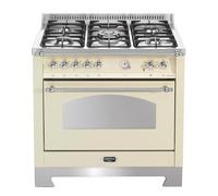 Lofra Dolce Vita Cocina 90Cm Marfil/Acer 5 Fuegos Ce.A Rbig96Mftci