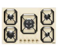 Lofra Dolce Vita HRBI7AO Cocina 70Cm Marfil 5 Fuegos Triple Corona