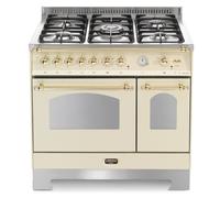 Lofra Dolce Vita Rbid96Mfte/Ci Cocina 90Cm Marfil/Latón 5 Fuegos 60220023