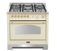 Lofra Dolce Vita Rbig96Gvgtci Cocina 90Cm Horno A Gas Marfil/Latón 41060108
