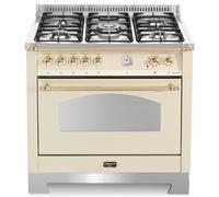 Lofra Dolce Vita Rbig96Mft/Ci Cocina 90Cm Marfil/Latón 5 Fuegos Ce.A 60060038