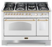Lofra Dolce Vita RBPD126MFT+E/2AEO Cocina 120Cm Blanco Perla/Latón 62010016
