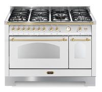 Lofra Dolce Vita RBPD126MFT+E/2AEO Cocina 120Cm Blanco Perla/Latón 62010016