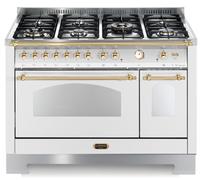 Lofra Dolce Vita RBPD126MFT+E/2AEO Cocina 120Cm Blanco Perla/Latón 62010016