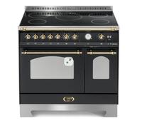 Lofra Dolce Vita RNMD96MFTE/5I Cocina 90Cm Negra/Latón 60220033 Doble Horno