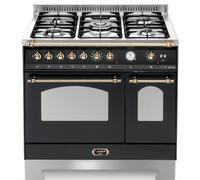 Lofra Dolce Vita RNMD96MFTE/CI Cocina 90Cm Negra/Latón Doble Horno 60220024