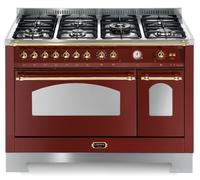 Lofra Dolce Vita Rrd126Mft+E/2Aeo Cocina 120X60 Rojo Burdeos 7 Fuegos Horno