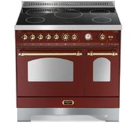 Lofra Dolce Vita RRD96MFTE/5I Cocina 90Cm Rojo/Latón 60220035 Doble Horno